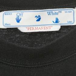 Pre Owned Off-White Black Caravaggio Crowing Cotton Jersey T-Shirt S