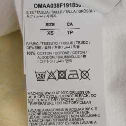 مملوكة مسبقًا تي شيرت أوف واي ت سهم أبيض دهان جيرسي كبير جدًا (إكس سمول)