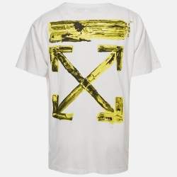 مملوكة مسبقًا تي شيرت أوف وايت سهم أبيض دهان جيرسي كبير جدًا (إكس سمول)