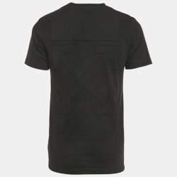 Pre Owned Off-White Black Cotton Knit T-Shirt S