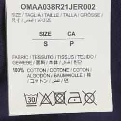 Pre Owned Off-White Purple Arrow Print Jersey T-Shirt S