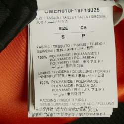 Pre Owned Off-White Black Arrow Print Nylon Scaffolding Bomber Vest S