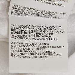 Pre Owned Off-White White Printed Cotton T-Shirt S