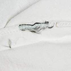Pre Owned Off-White White Caravaggio Print Cotton Oversized T-Shirt L