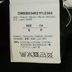 Pre Owned Off-White Black Caravaggio Print Cotton Hooded Sweatshirt S