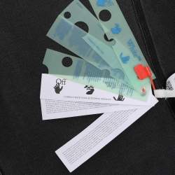 Pre Owned Off-White Grey Faded Denim Arrow Print Jacket S