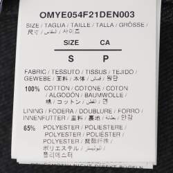 Pre Owned Off-White Grey Faded Denim Arrow Print Jacket S