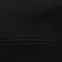 Pre Owned Off-White Black Jersey Logo Slim Hoodie S