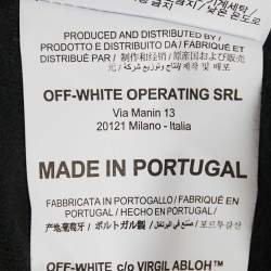 Pre Owned Off-White Black Acrylic Arrow Print Cotton T-Shirt L