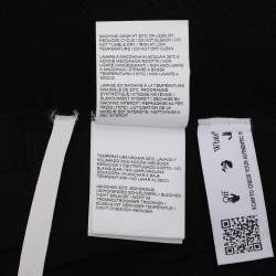 Pre Owned Off-White Black Cotton Logo Short S