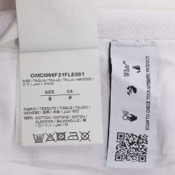 مملوكة مسبقًا شورت أوف وايت قطن �أبيض مقاس صغير (سمول)