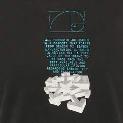 مملوكة مسبقًا Off-White Black Tape Arrow Print Cotton Crew Neck T-Shirt S