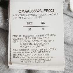 مملوكة مسبقًا Off-White Grey Jumbo Arrow Printed Cotton Knit Oversized T-Shirt M