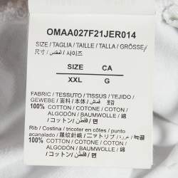 Pre Owned Off-White White Caravaggio Painting Printed Cotton Knit T-Shirt XXL