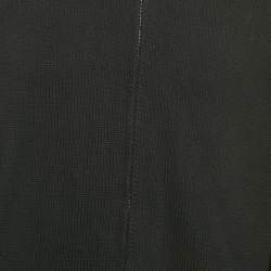 Pre Owned Off-White Black Arrow Intarsia Knit Zip-Up Hoodie M