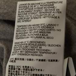 Pre Owned تـي شـيـرت أوف وايـت رمادي مـطـبـوع نـصـف كـم قـطـنـي مـقـاس صـغـيـر