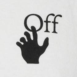 مملوكة مسبقًا Off-White White Marker Arrows Printed Cotton Knit T-Shirt XXL