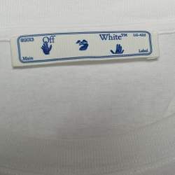 مملوكة مسبقًا Off-White White Marker Arrows Printed Cotton Knit T-Shirt XXL