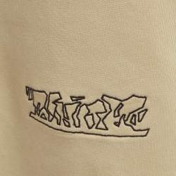 Pre Owned Off-White Beige Cotton Knit Arrow Sweatpants S