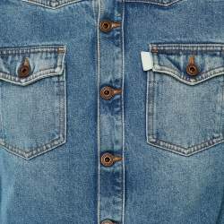 Pre Owned Off-White Blue Denim Over Shirt S