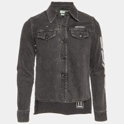 Pre Owned Off-White Grey Denim Jacket XXXS