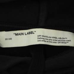 مملوكة مسبقًا Off-White Black Cotton Diag Waterfall Hoodie XL