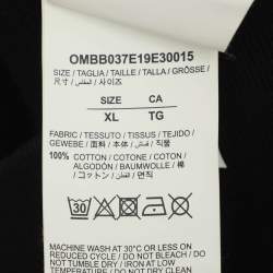 مملوكة مسبقًا Off-White Black Cotton Diag Waterfall Hoodie XL