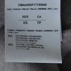 Pre Owned Off White Grey Jersey Nebraska T-Shirt XS