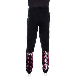 Off-White Black Impressionism Print Cotton Jogger Pants M