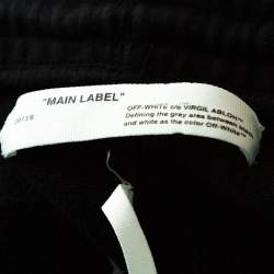 Off-White Black Impressionism Print Cotton Jogger Pants M