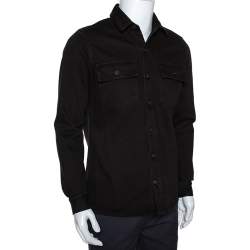 Off White Black Denim Impressionism Over Shirt XS