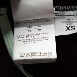 Off White Black Denim Impressionism Over Shirt XS