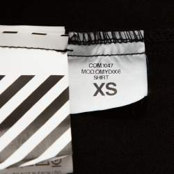 Off White Black Denim Impressionism Over Shirt XS