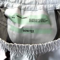 Off White White Gore-Tex Spray Paint Logo Detail Track Pants M