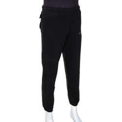 Pre Owned Off White Black Knit Diagonals Track Pants L