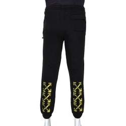 Pre Owned Off White Black Knit Diagonals Track Pants L