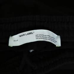 Pre Owned Off White Black Knit Diagonals Track Pants L