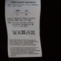 Pre Owned Off White Black Knit Diagonals Track Pants L