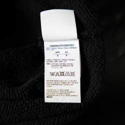Off-White Black Cotton Ice Man Print Hoodie S