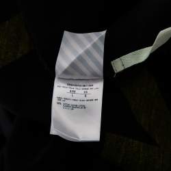 Off-White Black Cotton Firetape Printed Button Front Oversized Shirt L