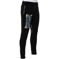 Off-White Black Printed Jersey Caravaggio Lounge Joggers M 