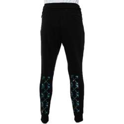 Off-White Black Printed Jersey Caravaggio Lounge Joggers M 