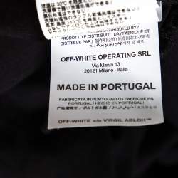 Pre Owned سويت شيرت أوف وايت تريكو أسود مطبوع ساحر وقطة قصة مريحة رقبة مستديرة مقاس كبير (لارج)