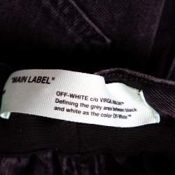 Pre Owned Off-White Charcoal Grey Denim Low Crotch Jeans M