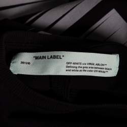 مملوكة مسبقًا Off-White Black Logo Printed Cotton Short Sleeve T-Shirt S