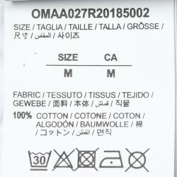 Pre Owned تي شيرت أوف-وايت تريكو أبيض طباعة سهام شريطية مقاس وسط ( ميديوم )