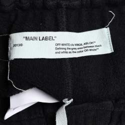 Pre Owned Off-White Black Galaxy Brushed Printed Cotton Sweatpants L 