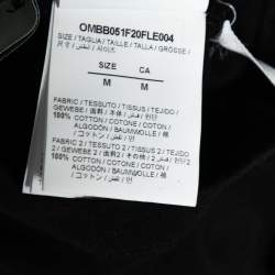 Pre Owned Off-White Black Cotton Free Wizard Layered Long Sleeve Hoodie M