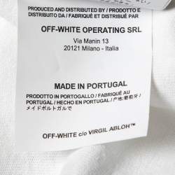 مملوكة مسبقًا Off-White 2/5 Dondi Print White Cotton T-Shirt M