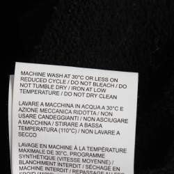 مملوكة مسبقًا Off-White Black Logo Printed Cotton Hoodie S